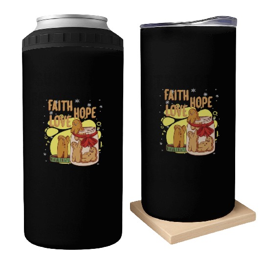 Faith Hope Love Religious Christmas Costume Can Coolers