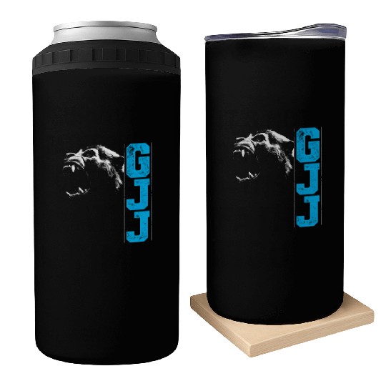 Guerilla Jiu Jitsu Gorilla Head Bjj Gift Can Coolers