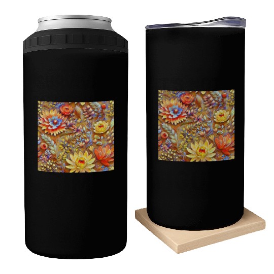 Impressionist Blossoms Tapestry Can Coolers