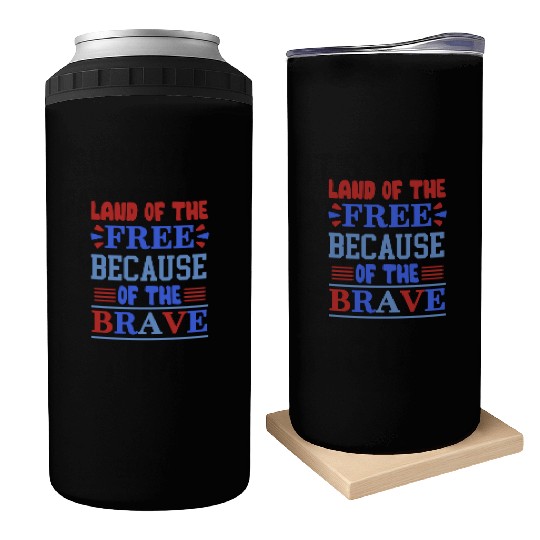 land of the free because of the brave 01 Can Coolers