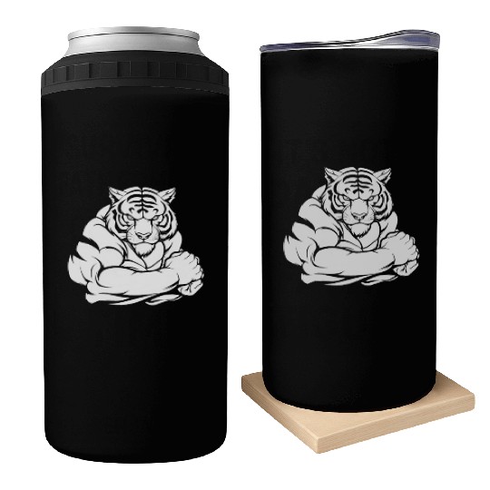 Workout Gym Tiger Can Coolers