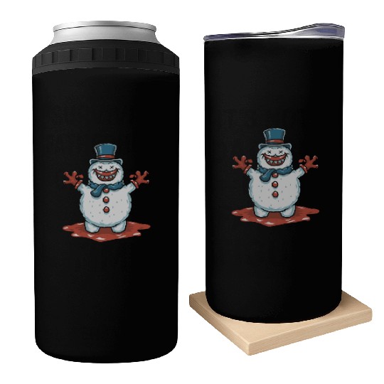 frosty snowman creepy Can Coolers