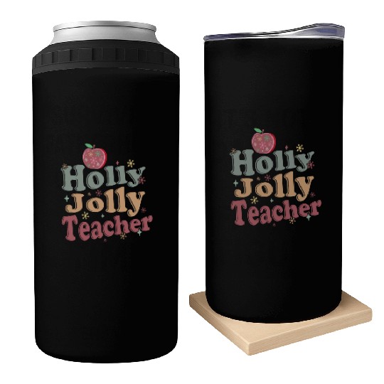 Holly Jolly Teacher Can Coolers