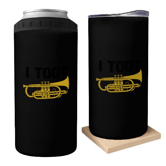 I Toot Funny Mellophone Player Jazz School Band Can Coolers