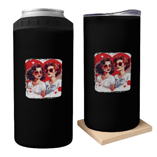 Valentines Day Outfit For Her And Her in love Can Coolers