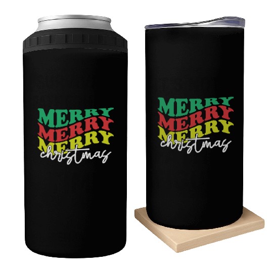 Merry merry merry Christmas, Xmas Design Can Coolers
