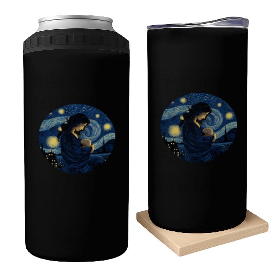Breastfeeding Starry Night Can Coolers Motherhood