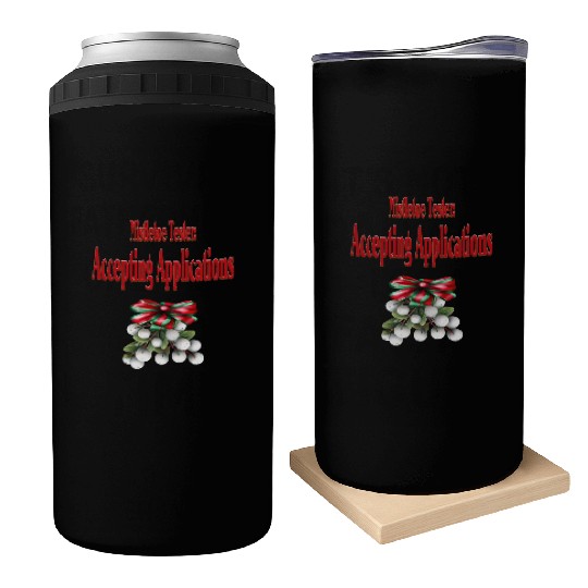 Mistletoe Tester Can Coolers