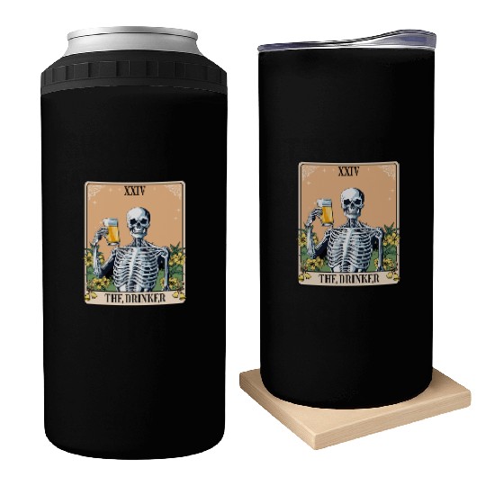 Funny Tarot Card Craft Beer Alcohol Can Coolers
