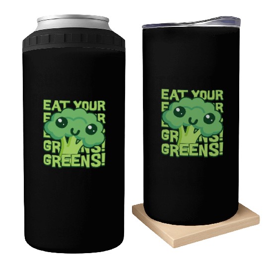 Eat Your Greens! Kawaii Broccoli Can Coolers
