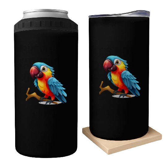 Macaw Parrot for a Bird Lover Animal Lover Can Coolers
