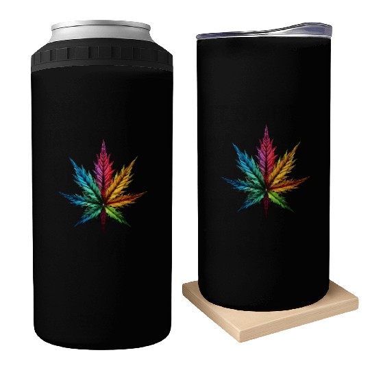 Spectrum Splendor: The Vivid Leaf Can Coolers