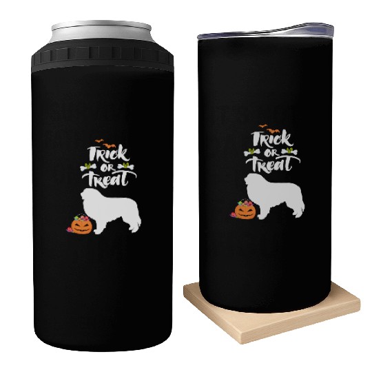 Trick Or Treat Great Pyrenees Dog Halloween Can Coolers