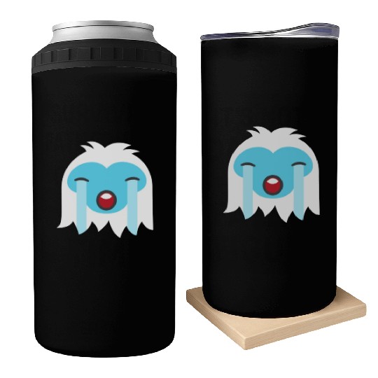 Crying Out Loud Abominable Snowman Emoticoncrying Can Coolers