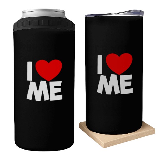 I Love Me Red Heart Self Love Affirmation Can Coolers