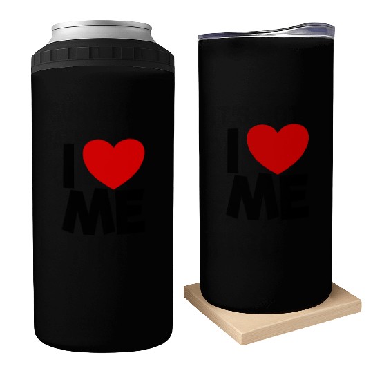 I Love Me Red Heart Self Love Affirmation Can Coolers
