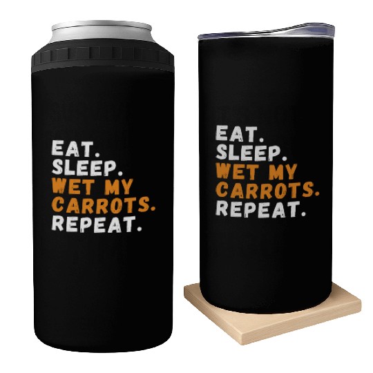 Funny Garden Humor Carrot Plant Garden Can Coolers