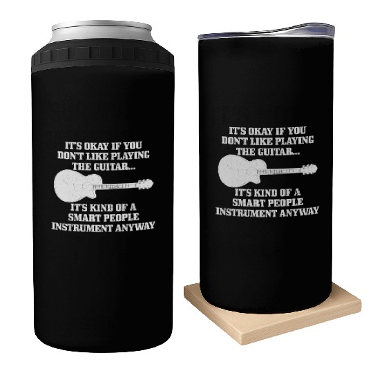 Guitar Player Gift Vintage Guitarist Can Coolers