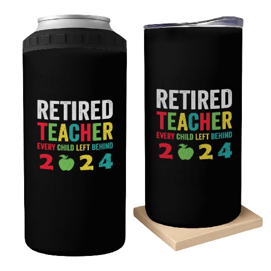Retired Teacher EST 2024 Can Coolers