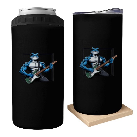 Poison dart frog guitar Can Coolers