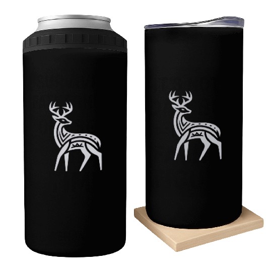 Deer Native American Zodiac Can Coolers