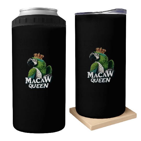 Green Macaw Ornithologist Macaw Queen Can Coolers