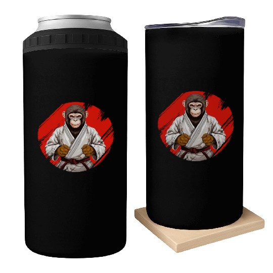 Karate Judo Monkey Chimpanzee Martial arts Can Coolers