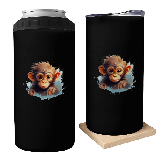 Cute Monkey for Kids for a Kid Can Coolers