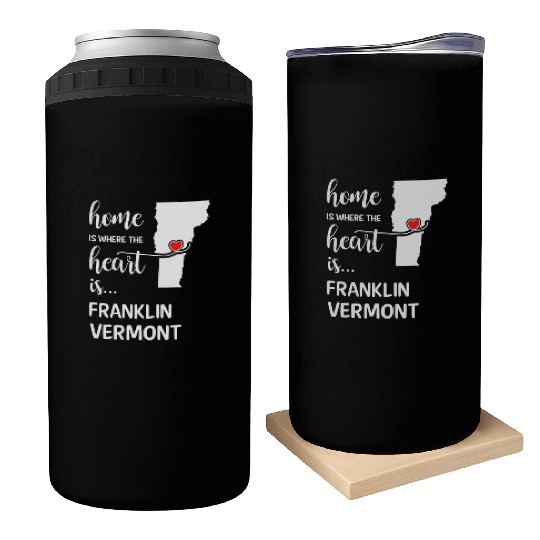Franklin County Vermont Is Where My Heart Is Gift Can Coolers