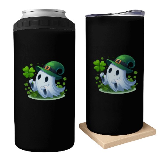 St. Patrick's Day Ghostly Charm Can Coolers