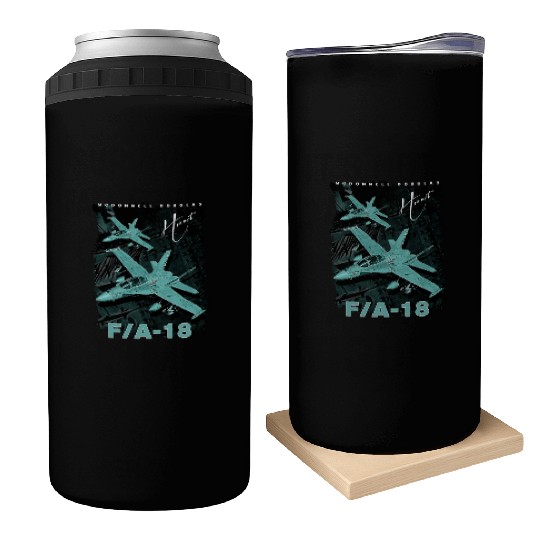 F18 Hornet Us Air Force Fighterjet Can Coolers