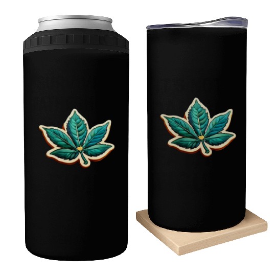 Marijuana Leaf Can Coolers