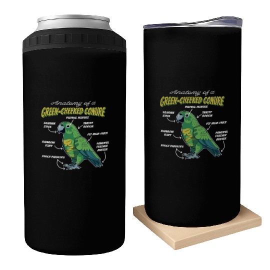 Green Cheeked Conure Anatomy Can Coolers