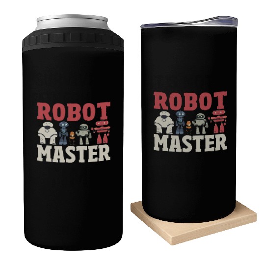 Robot Master Robots Engineer Robotics Can Coolers