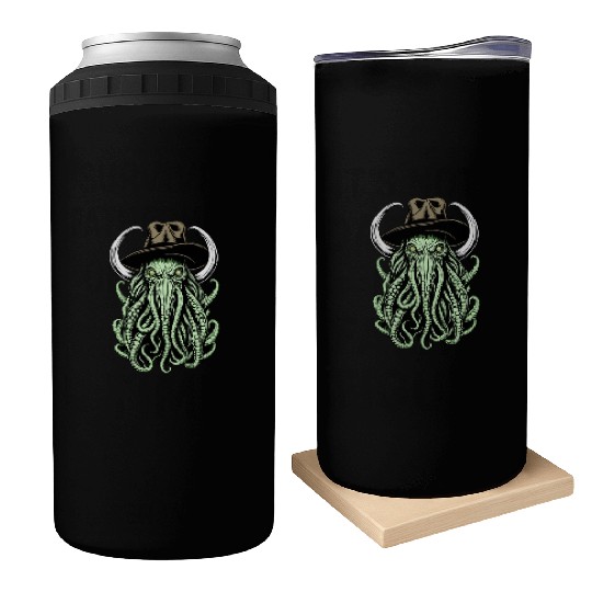Bizarre Fusion: Cowboy Hatting Cow Cthulhu Can Coolers