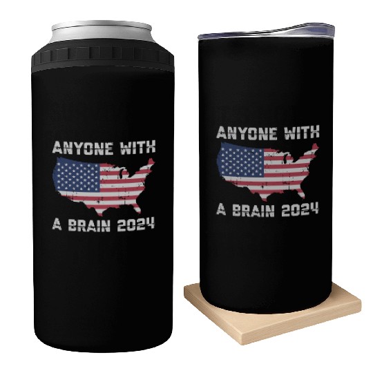 2024 Brain Vote Democracy Anti-Trump Can Coolers