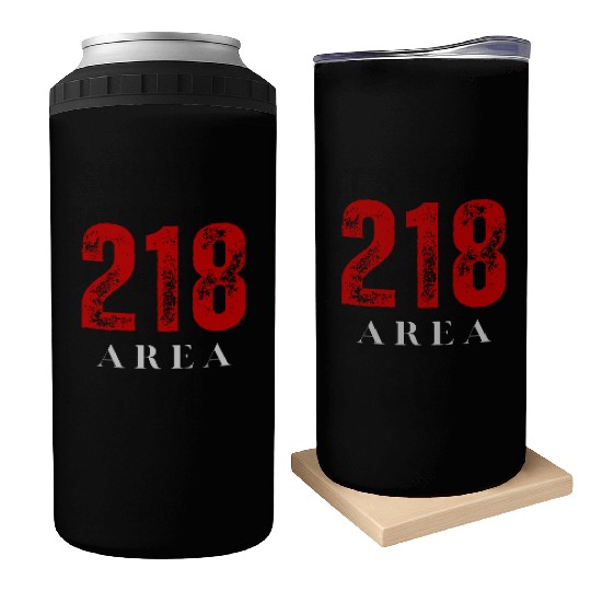 218 Area Code Retro Minnesota Duluth Can Coolers