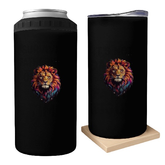 Lion design Can Coolers