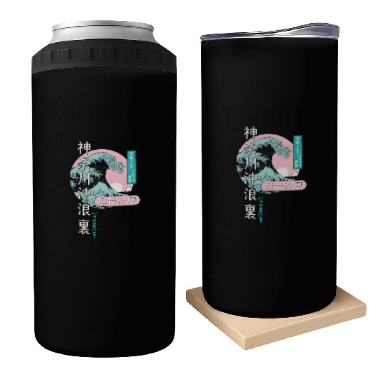 the great wave off kanagawa japan Can Coolers