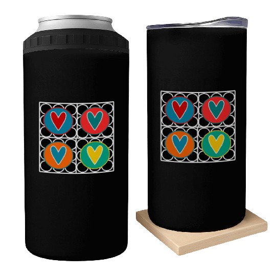 HEART. COUPLE. JUST MARRIED. Bachelorette party. VALENTINE'S DAY. Can Coolers