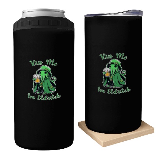 Kiss Me I'm Eldritch - St. Paddy's Day Cthulhu Can Coolers