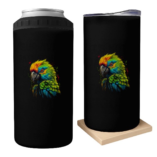 Macaw Parrot for a Bird Lover Animal Lover Can Coolers
