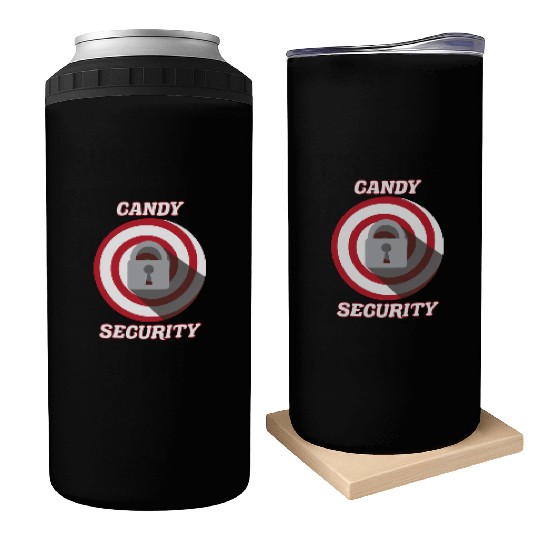Candy Security Kids Parents Matching Birthday Can Coolers