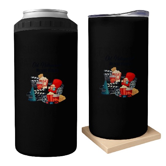 Popcorn Vintage Movie Night Can Coolers