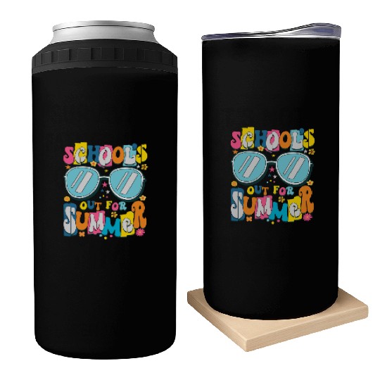 School's Out For Summer Teacher Life Can Coolers