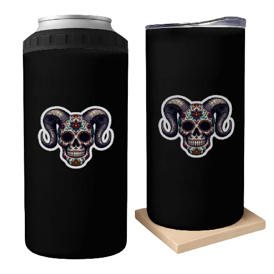 Enchanted Horns: Sugar Skull- Sugar Skull Can Coolers