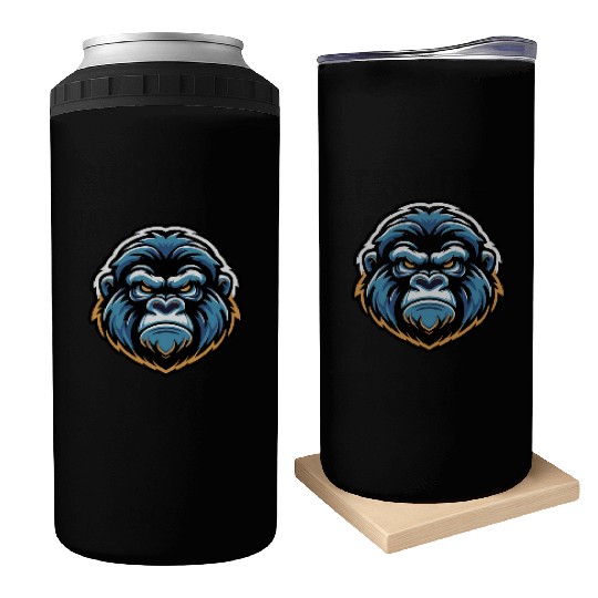 Mascot Gorilla Head Can Coolers
