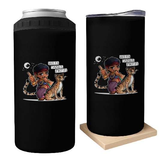 African Princess Avatar Wild and Free Can Coolers