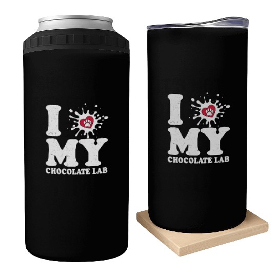 I Love My Chocolate Lab Labrador Retriever Owner Can Coolers
