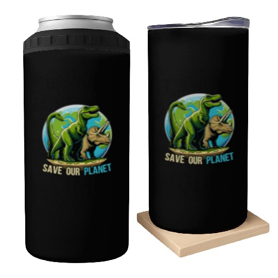 Save Our Planet Dinosaurs Kid Cute Earth Day Boys Can Coolers